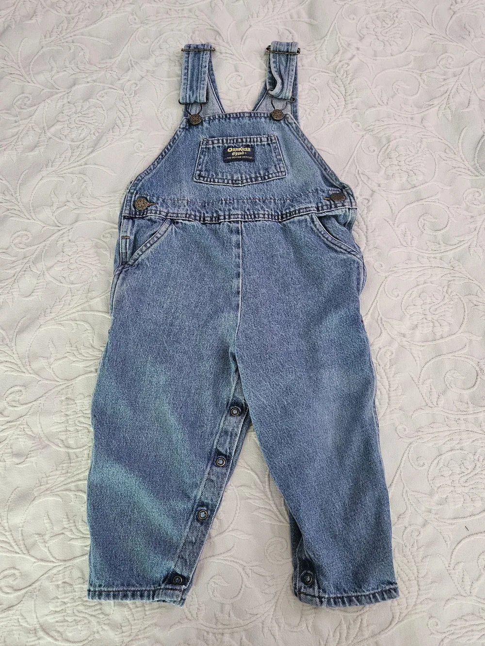 OshKosh B'gosh Classic Blue Denim Overalls (Toddler)